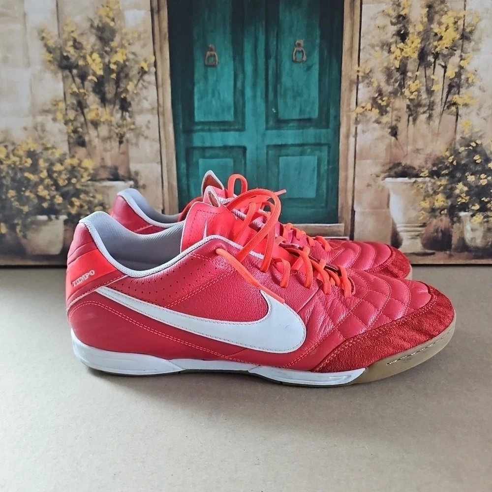 Nike Tiempo Natural IV Leather IC US 14 UK 13 509090 619 Soccer Futsal Shoes
